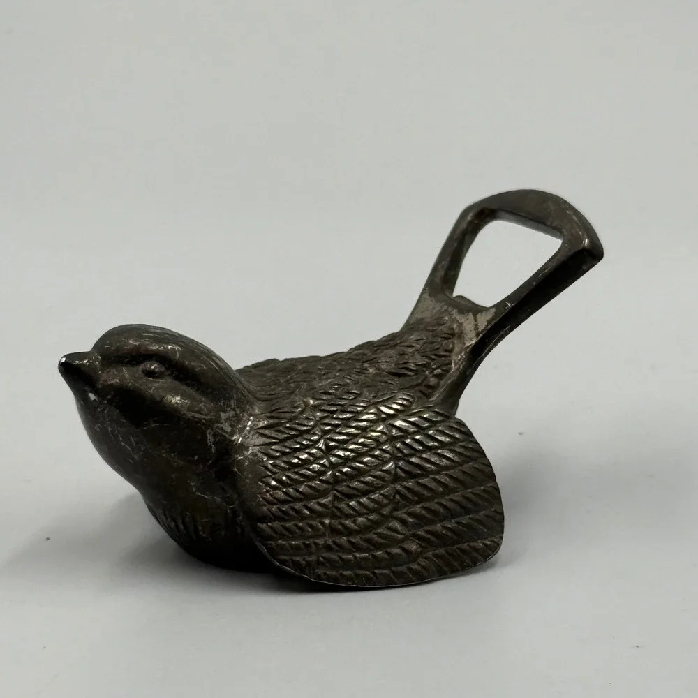 Vintage Bird Bottle Opener‎ Cast Metal Rustic Farmhouse Barware Figural